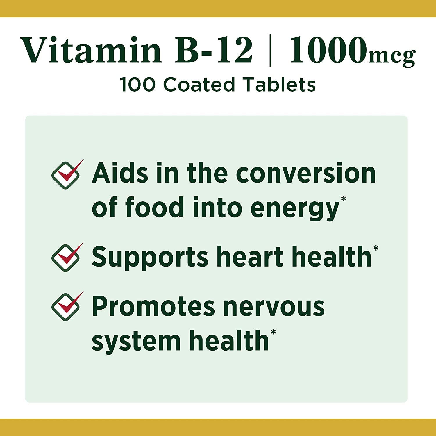 Nature's Bounty Vitamine B-12 1000 mcg, contrôle de qualité et sécurité.