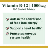 Nature's Bounty Vitamine B-12 1000 mcg, contrôle de qualité et sécurité.