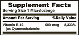 Nature's Bounty B12 500 mcg – arôme cerise naturelle et prise facile