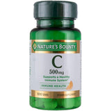Nature's Bounty Vitamine C 500 mg – tablettes dans boîte pour une prise quotidienne pratique