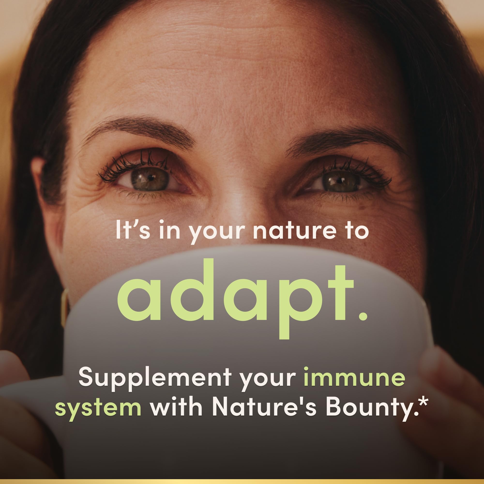 Nature's Bounty Vitamin C + Zinc : tablette prête à être prise avec de l'eau.