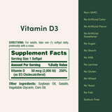 Nature's Bounty Vitamine D3 2000 UI – usage toute l'année