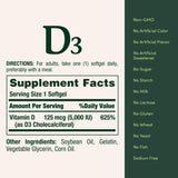 Nature's Bounty Vitamine D3, expertise 50 ans, qualité et sécurité garanties.