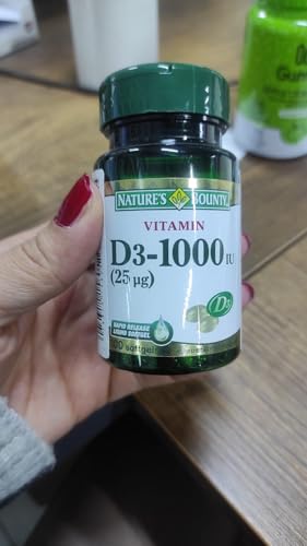 Nature's Bounty Vitamine D3: gélules versées, utilisation facile au quotidien.