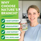 Capsules Nature's Branch sans arrière-goût pour une prise quotidienne plus agréable.