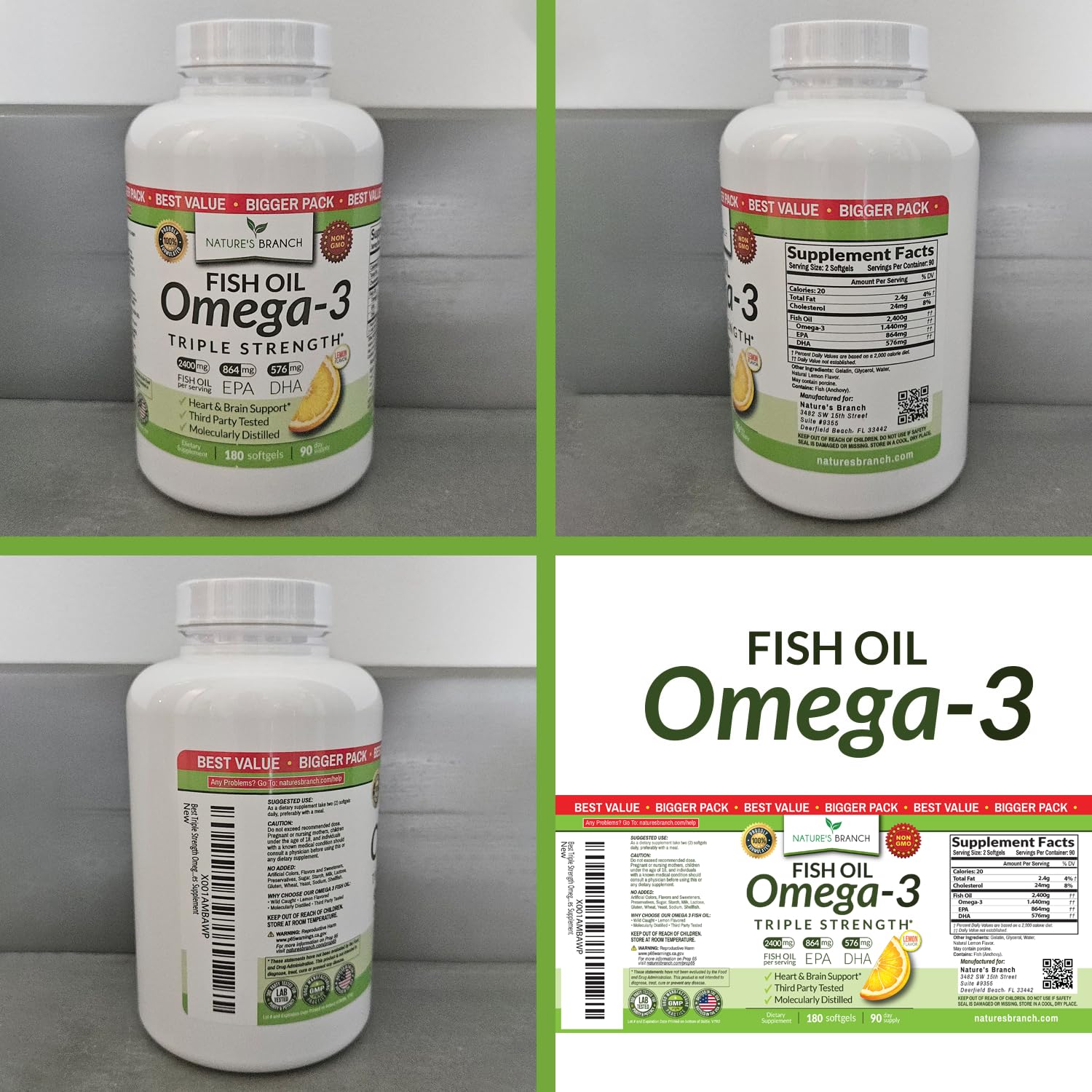 Tests tiers Nature's Branch garantissant pureté et absence d'OGM.