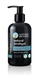 Nature's Brands gel dentaire naturel menthe poivrée et bicarbonate-sodium, flacon BPA libre pour haleine fraîche