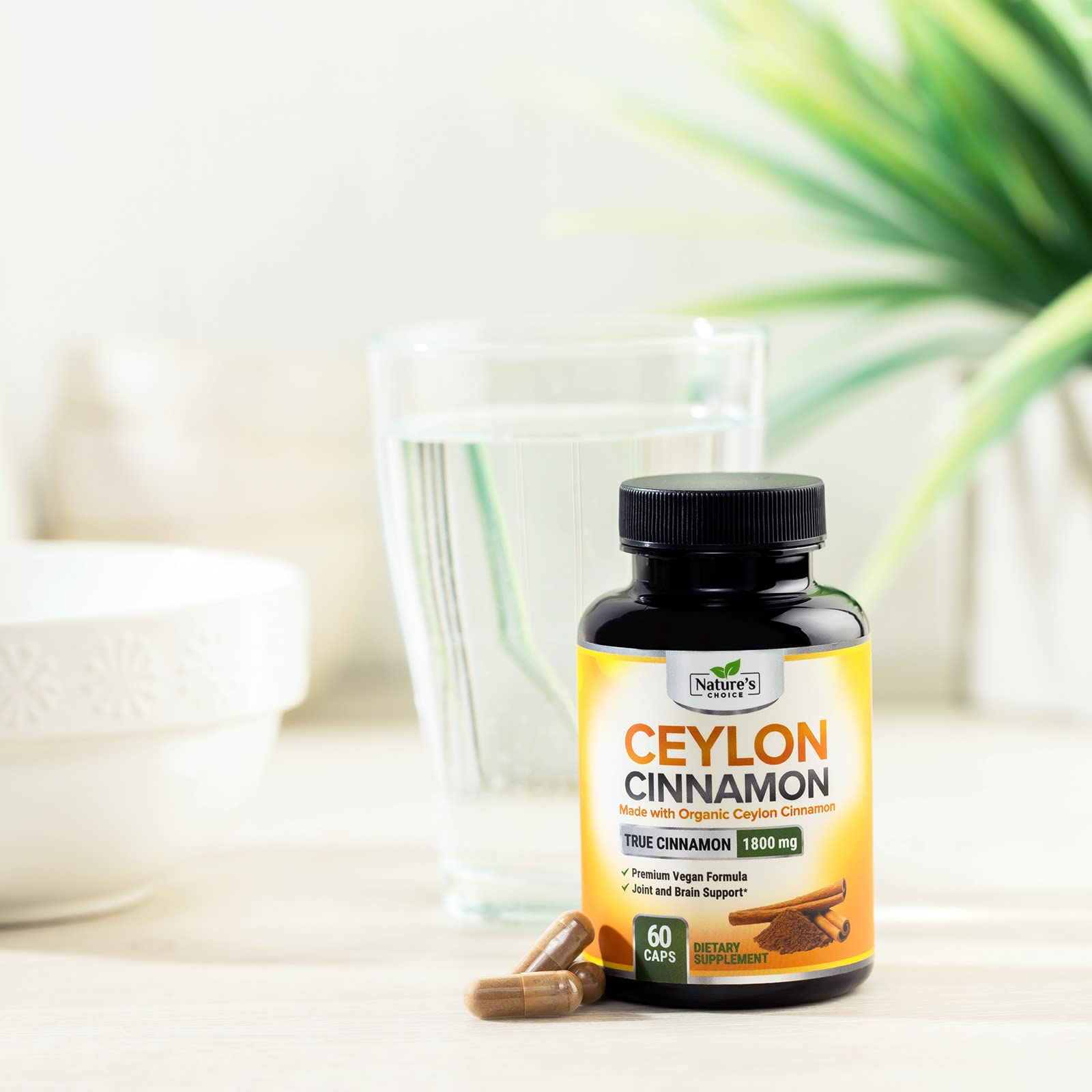 Nature's Choice cannelle de Ceylan 1800 mg – dosage élevé en capsules