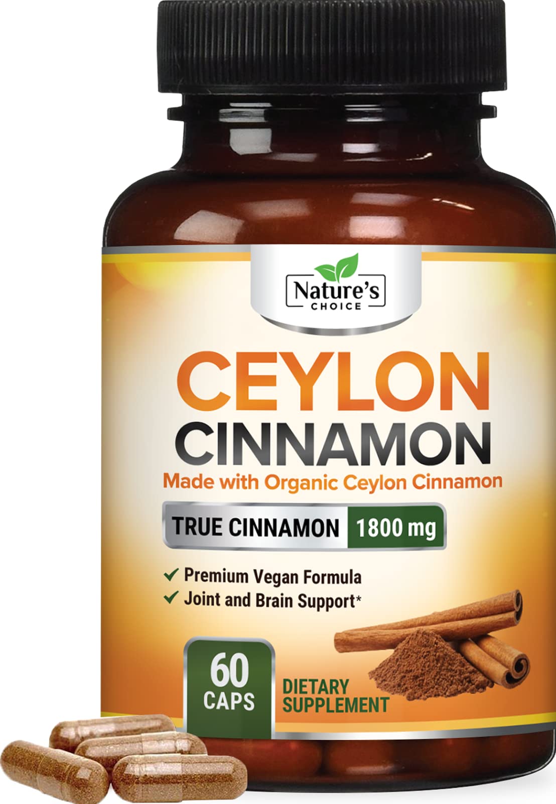 Nature's Choice cannelle de Ceylan bouteille – format pratique pour l’utilisation quotidienne