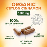 Nature's Choice cannelle de Ceylan étiquette bio – certification et traçabilité