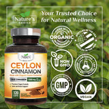 Nature's Choice cannelle Ceylon – capsules à avaler facilement sur plan de travail.