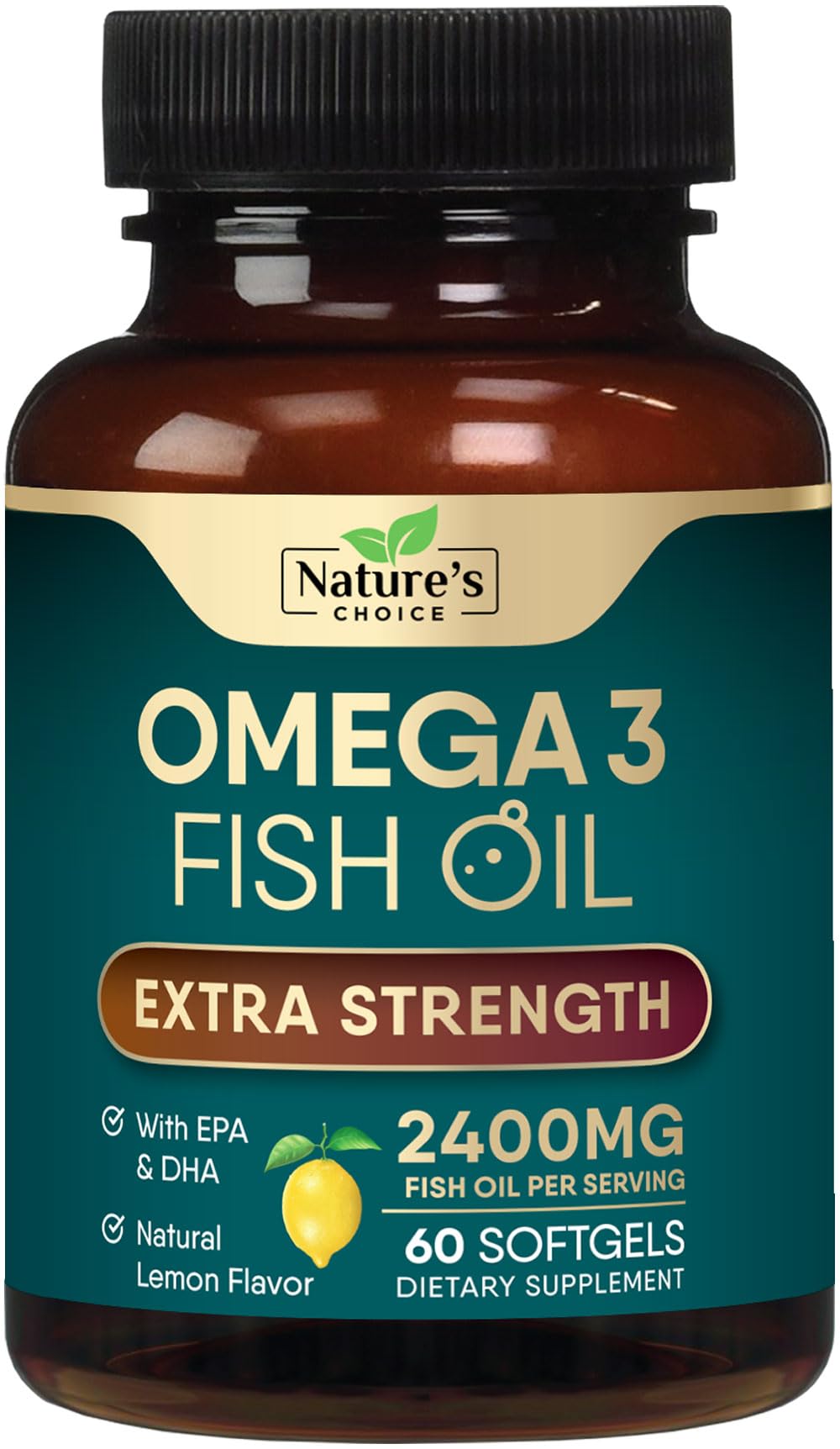 Nature's Choice Omega3 : bouteille d'oméga-3, gélules faciles à prendre au quotidien.
