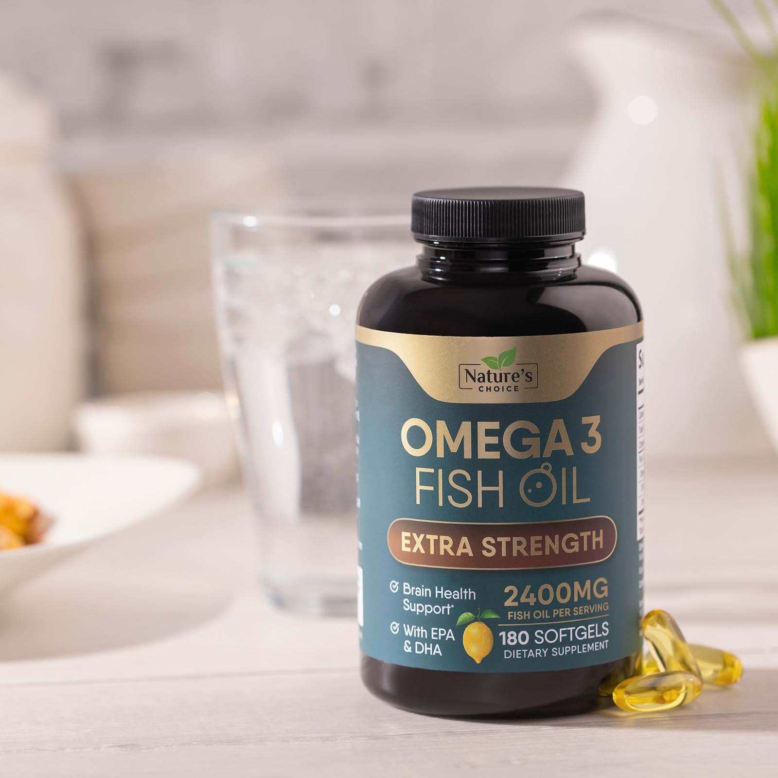 Nature's Choice Omega 3 – Gélules faciles à avaler, routine santé fluide.
