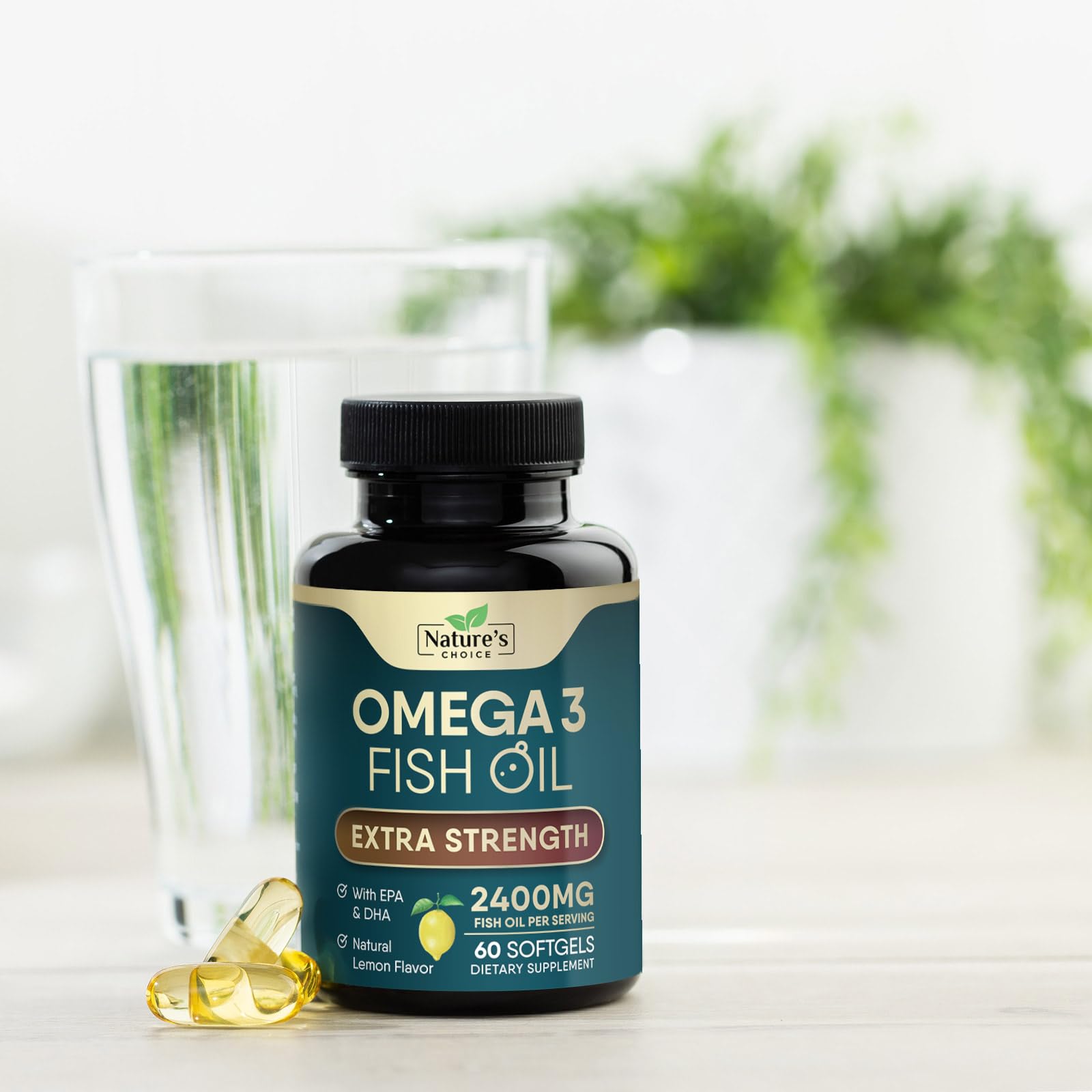 Nature's Choice Omega3 : gélules sans arrière-goût, parfaites pour l'usage quotidien.