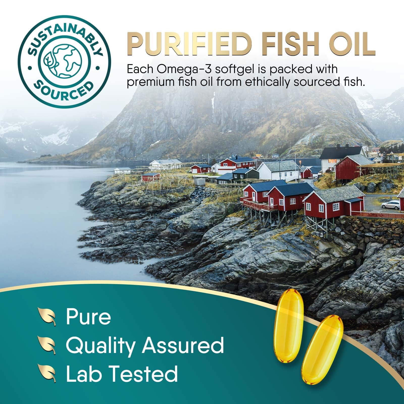 Nature's Choice Omega3 : testée par des tiers, pureté et qualité assurées.