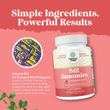 Gommes B12 Natures Craft — sans sucre pour dégustation légère.