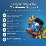 Étiquette Natures Craft Balancing Berberine avec ingrédients listés