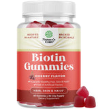 Natures Craft Biotine – bouteille de bonbons gélifiés pour cheveux sains.
