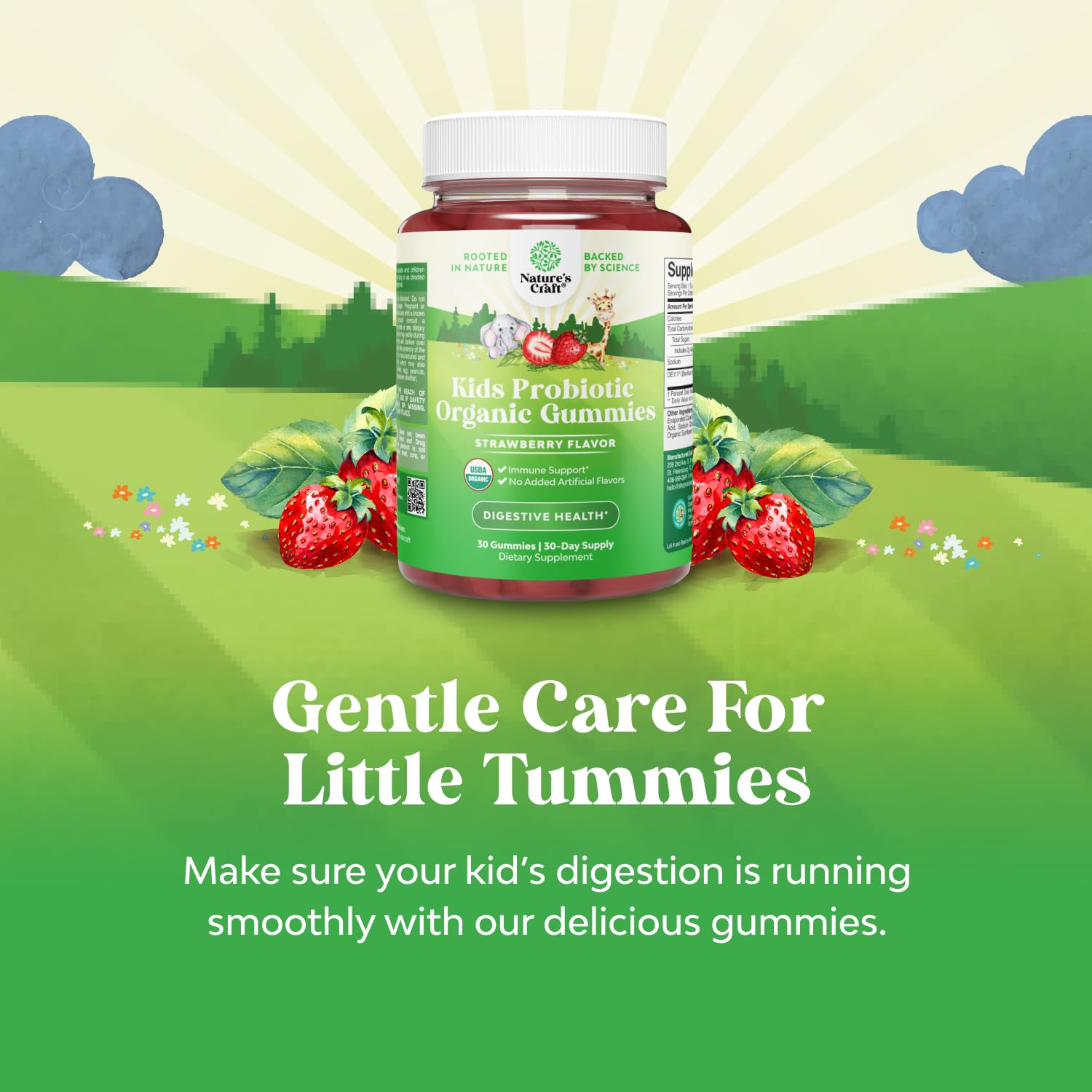 Boîte Natures Craft de gommes pour enfants, format pratique et ludique.
