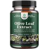 Bouteille Natures Craft de capsules d'extrait d'olivier pour soutenir la santé cardiovasculaire.