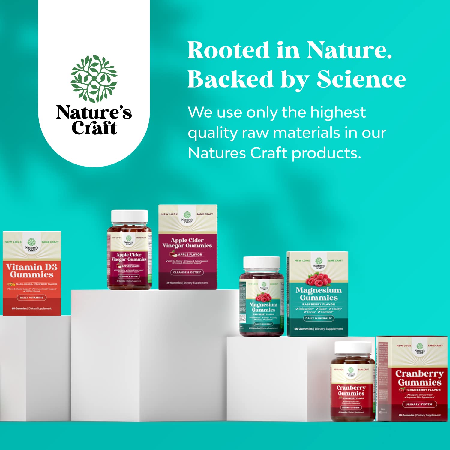 Gommes Natures Craft Calme Framboise, option pratique pour le bien-être quotidien.