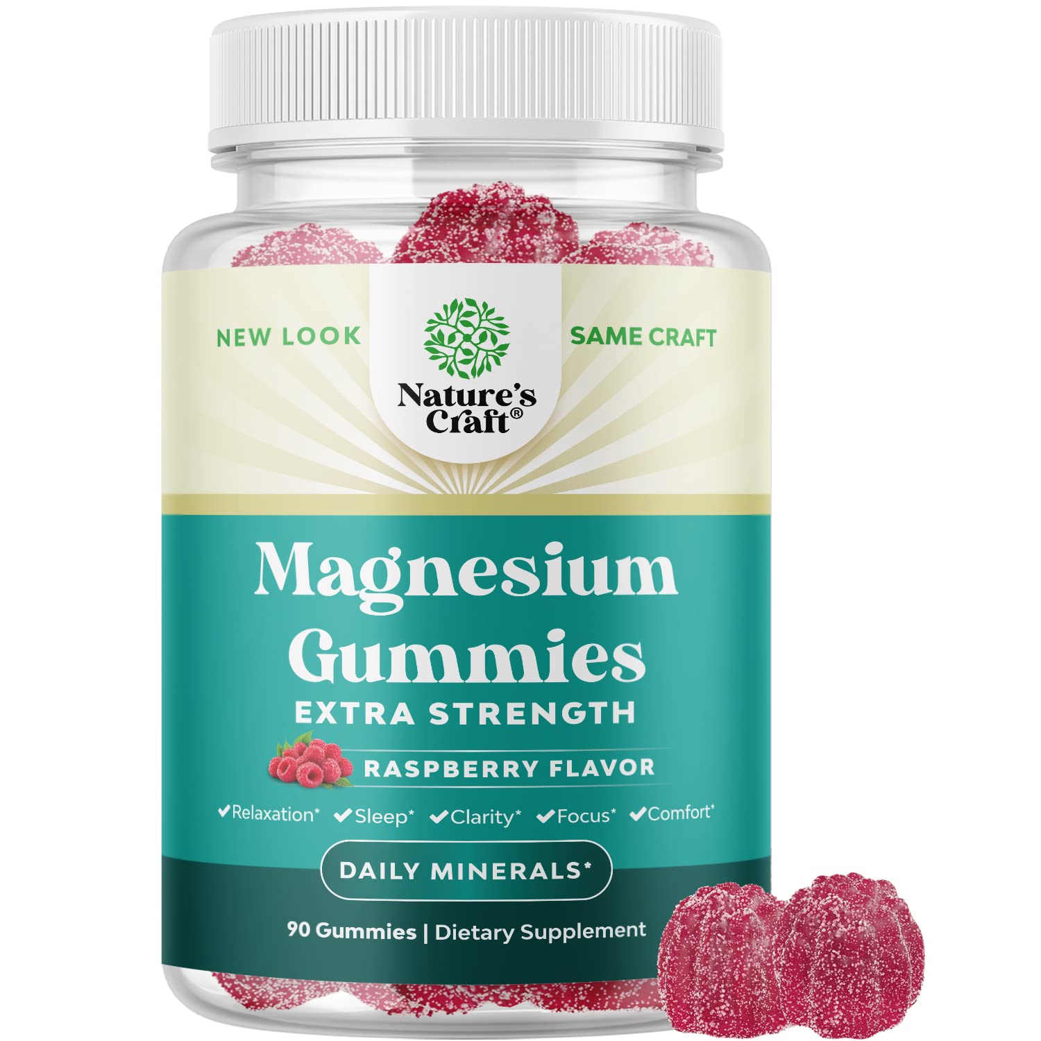 Gommes calmes Natures Craft en bouteille, douceur framboise.