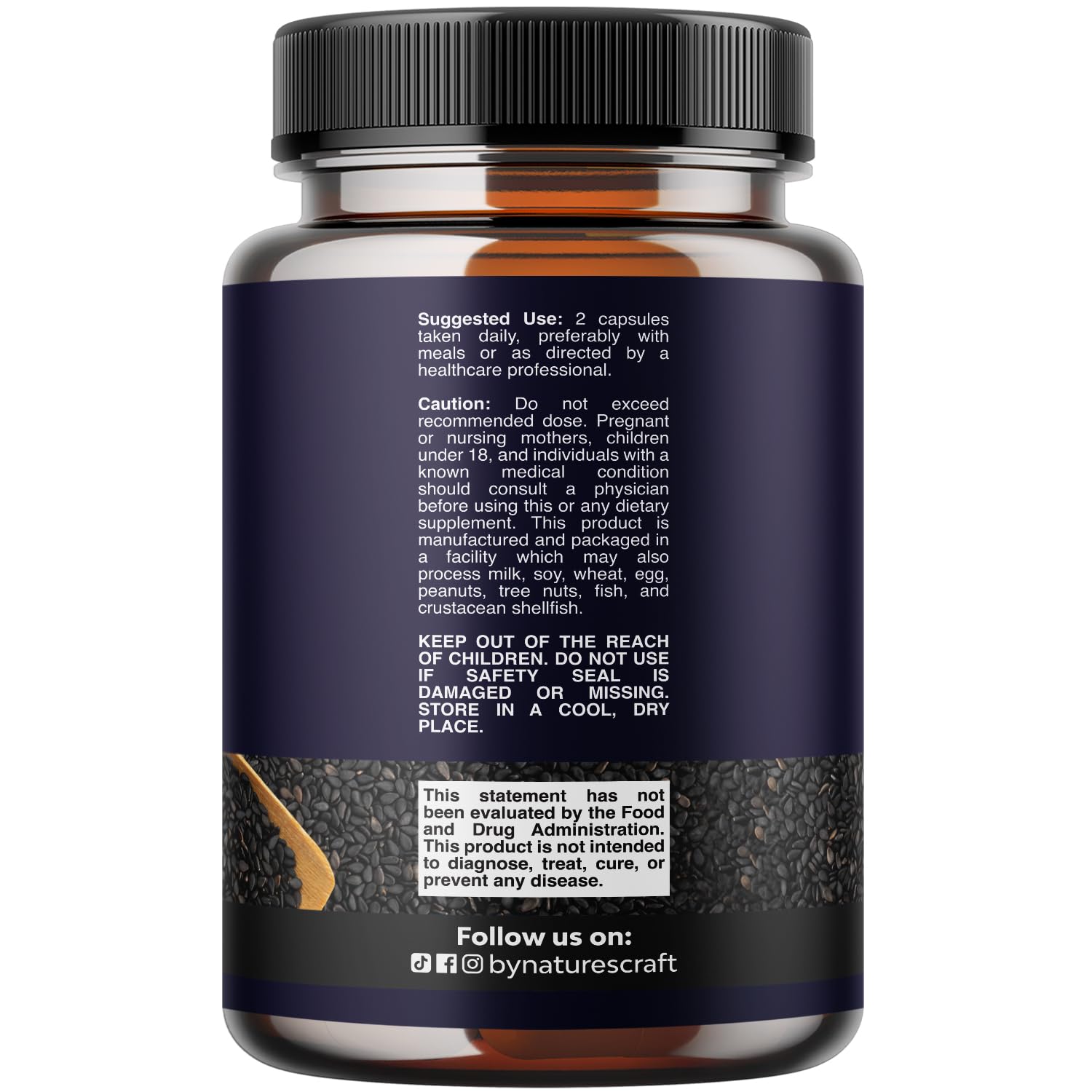 Natures Craft - bouteille huile nigelle vegan - usage quotidien et pratique