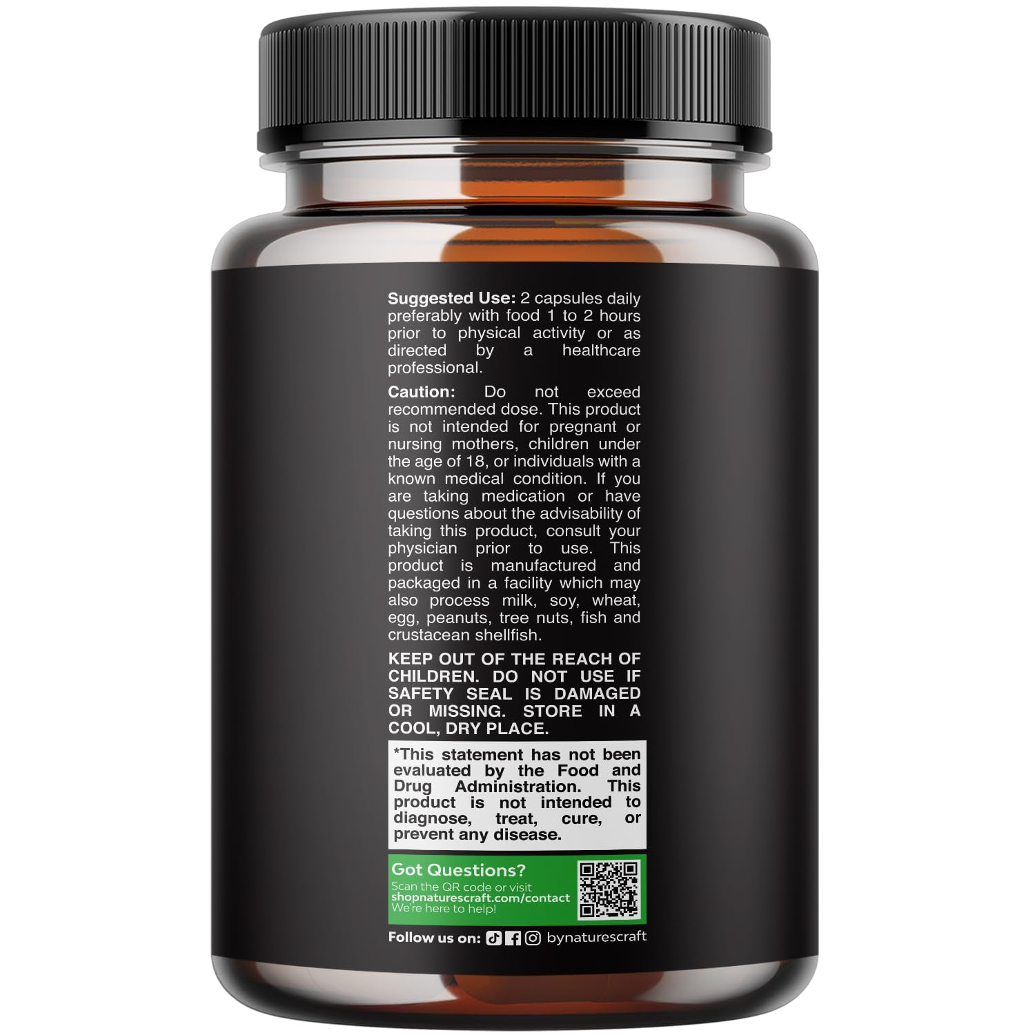 Natures Craft capsules Epimède homme, prise facile pour endurance quotidienne