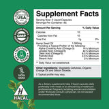 Nature's Craft – capsules huile chanvre oméga3-6-9, complément végan pratique pour le quotidien