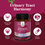 Extrait de cranberry et D-Mannose, bouteille pratique pour routine urinaire