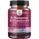 Natures Craft D Mannose avec Cranberry, gélules 1000 mg, soutien potentiel de la fonction urinaire.