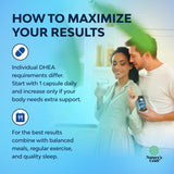 Natures Craft DHEA 25mg — Boîte originale garantissant traçabilité et qualité contrôlée.