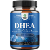 Capsules DHEA de Natures Craft en gros plan, faciles à intégrer dans la routine quotidienne.