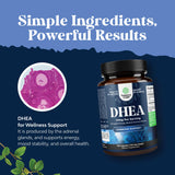 Natures Craft DHEA 25mg — Dosage recommandé pour une prise quotidienne réfléchie.