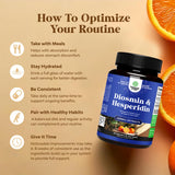 Natures Craft Diosmine Hespéridine 1000 mg – Étiquette affichant le dosage et les informations.