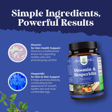 Natures Craft Diosmine Hespéridine 1000 mg – Ingrédients d’origine végétale et Citrus aurantium.