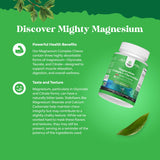 Natures Craft dosage 200 mg magnésium à mâcher, facilité d’utilisation.