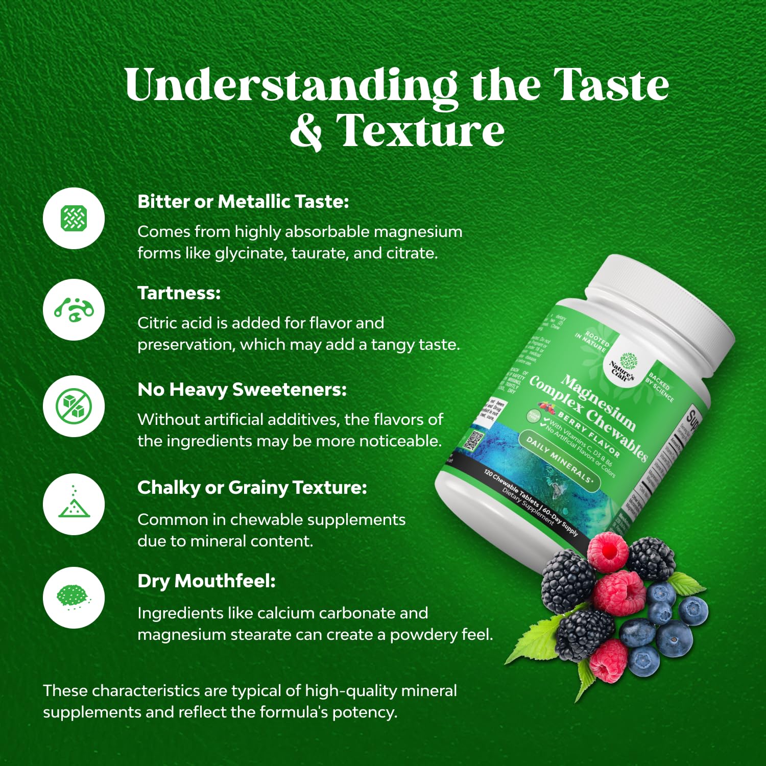 Natures Craft Magnésium 200 mg par morceau pour une dose pratique.