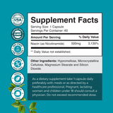 Énergie mitochondriale avec Niacinamide Natures Craft, capsules pour vitalité quotidienne.