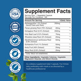 Nature's Craft - Étiquette 180 capsules pour usage pratique