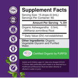 Flacon Ashwagandha bio Natures Craft prêt à l'emploi