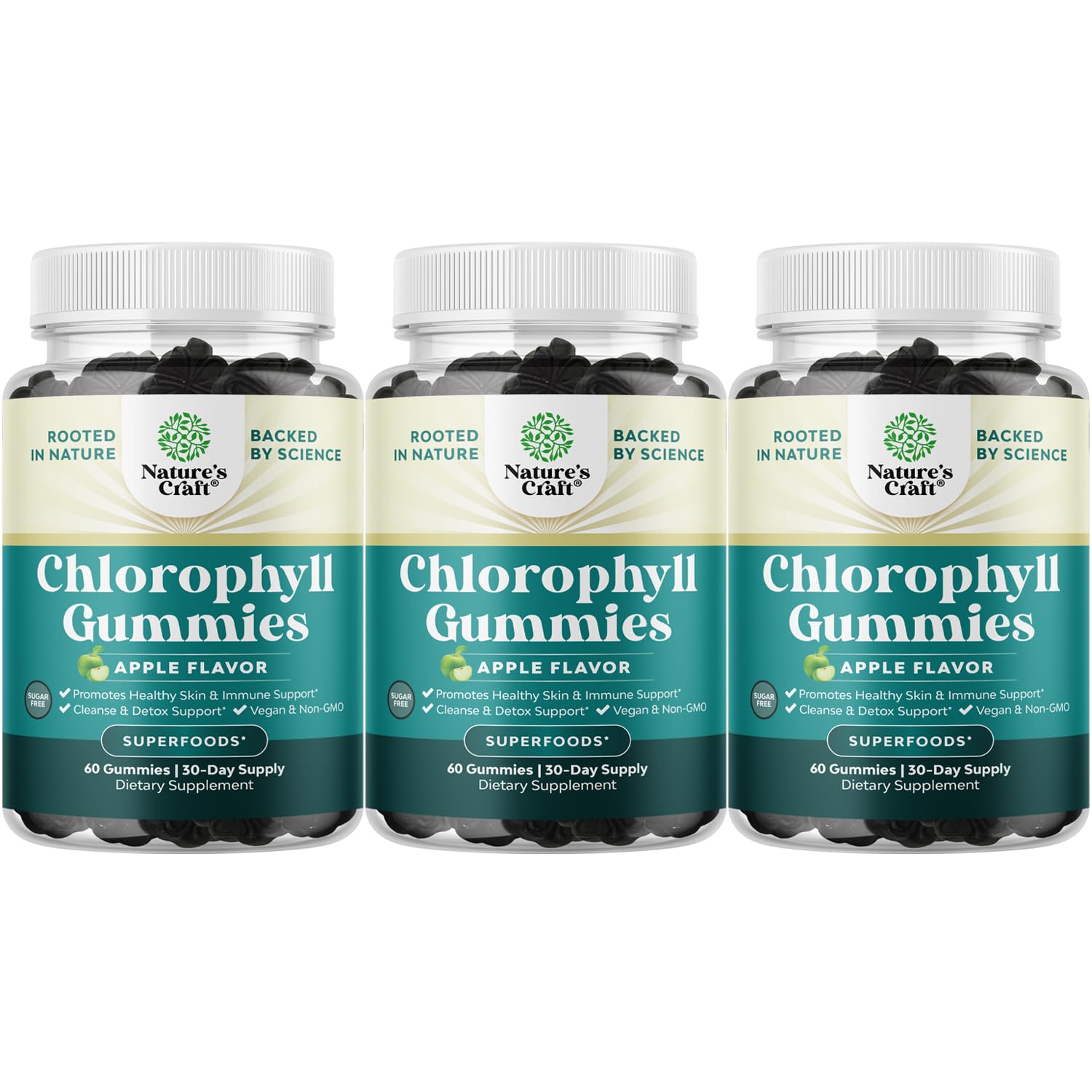 Gommes chlorophylle Natures Craft – boîte affichée, fraîcheur potentielle et bien-être.