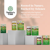 Natures Craft formule kosher végétarienne, sans gélatine et sans colorants.