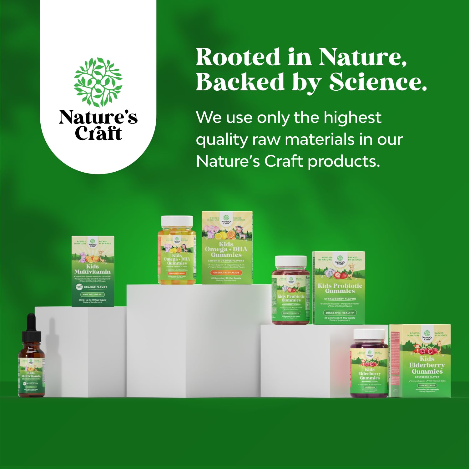 Étiquette claire de Natures Craft, pratique pour une routine bien organisée.