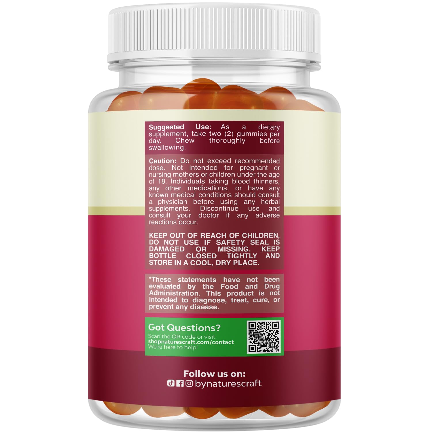 Gommes Fertilité Natures Craft bouteille mise en valeur pour dosage régulier