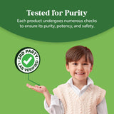Certifications Natures Craft garantissant vegan et non-GMO.