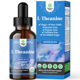 Gouttes L-Theanine de Natures Craft: bouteille à haute absorption pour la concentration.