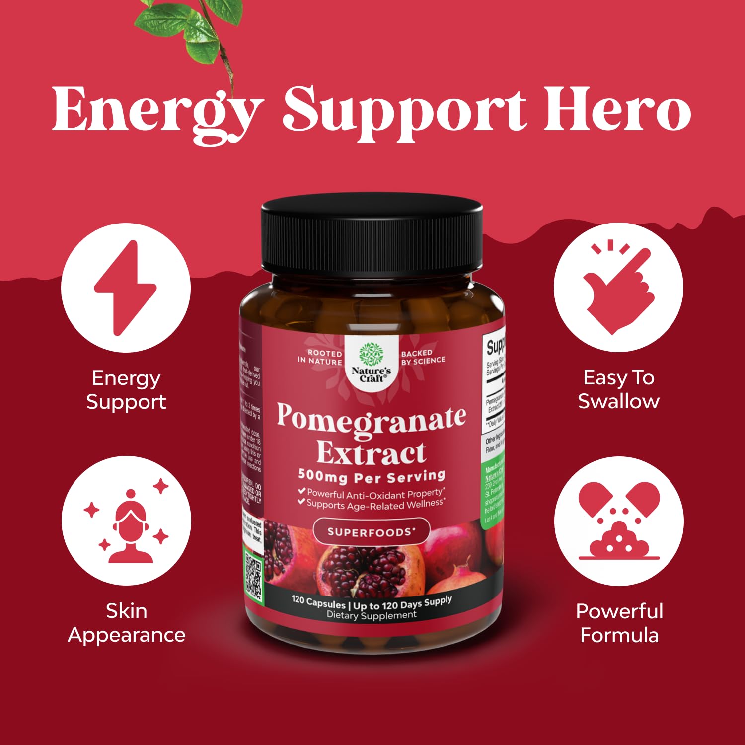 Grenade-sante-coeur Natures Craft : potentiel soutien pour la santé cardio-vasculaire.