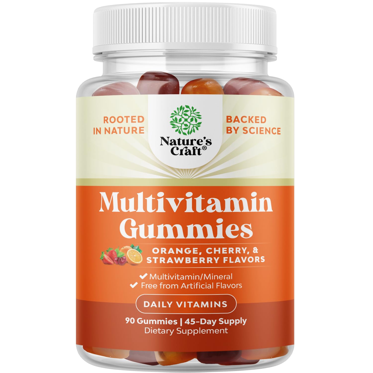Gummies Natures Craft adultes, boîte emballage visible, pratique pour l'apport quotidien en nutriments.
