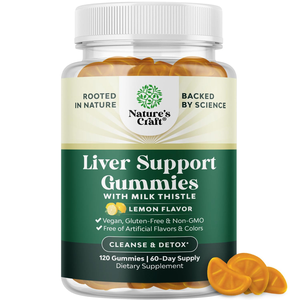 Gommes Natures Craft detox foie saveur citron pour routine bien-être